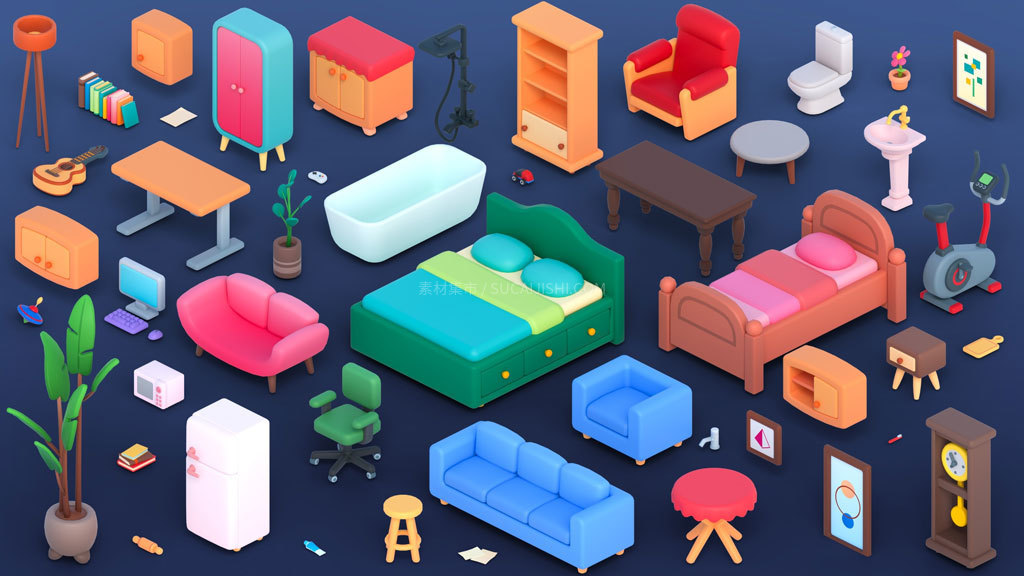 10款高品质低多边形(Low Poly)免费3D资产下载网站